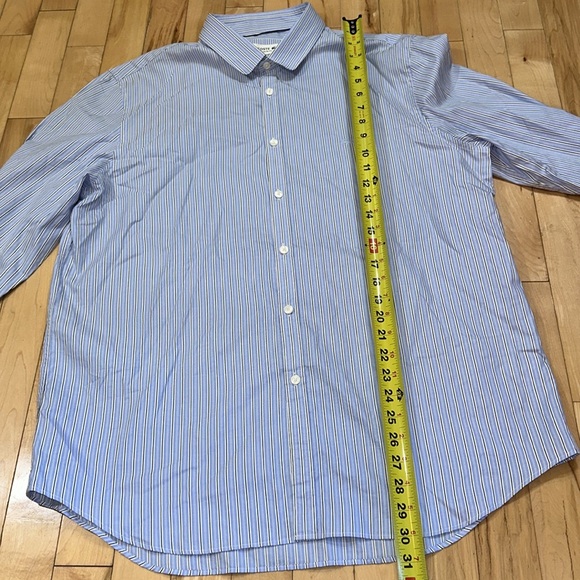 Lacoste Striped Button Up Dress Shirt - Picture 6 of 8